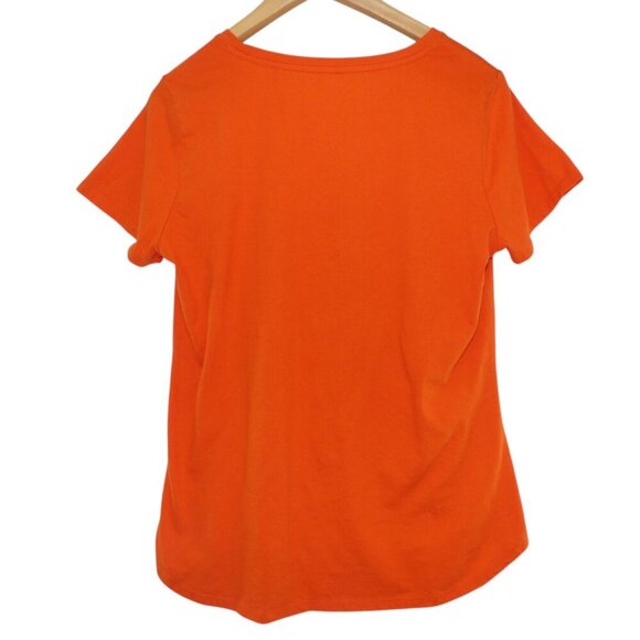 Women's Retro Colorful Bright Orange Wonder Woman Superhero Scenegirl S/S Shirt - Picture 3 of 7